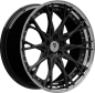 Preview: mbDESIGN KV3.2 DC - 10,5x21 ET40 - 5x120 - Schwarz stumpfmatt/Glanzschwarz poliert
