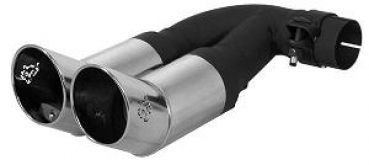 Rohrbogen links mit 2 Endrohre Ø 84 mm Rallye Design