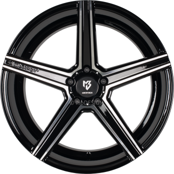 mbDESIGN KV1 DC - 10,5x20 ET33 - 5x114,3 - Glanzschwarz poliert