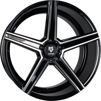 mbDESIGN KV1 DC - 10,5x20 ET33 - 5x114,3 - Glanzschwarz poliert