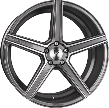 mbDESIGN KV1 - 9x20 ET25 - 5x112 - Glanzgrau poliert