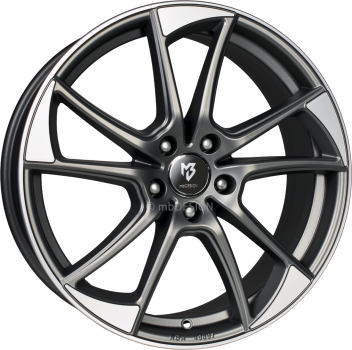 mbDESIGN mb1 - 7,5x19 ET33 - 5x112 - Mattgrau poliert