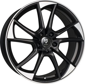 mbDESIGN mb1 - 7,5x19 ET45 - 5x120 - Mattschwarz poliert