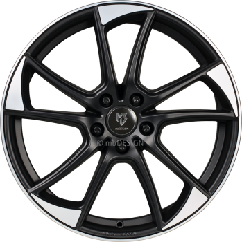 mbDESIGN mb1 - 7,5x19 ET45 - 5x120 - Mattschwarz poliert