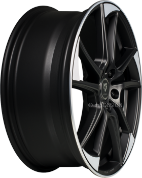 mbDESIGN mb1 - 7,5x19 ET45 - 5x120 - Mattschwarz poliert