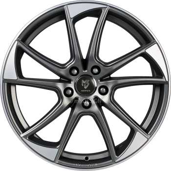 mbDESIGN mb1 - 7,5x19 ET33 - 5x112 - Mattgrau poliert