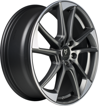 mbDESIGN mb1 - 7,5x19 ET33 - 5x112 - Mattgrau poliert