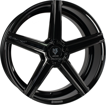 mbDESIGN KV1 - 10x22 ET35 - 5x112 - Glanzschwarz