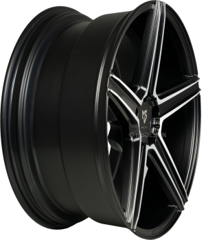 mbDESIGN KV1 - 9x20 ET42 - 5x120 - Mattschwarz poliert