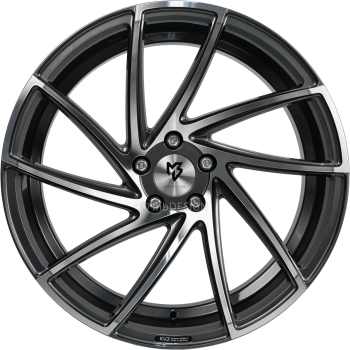 mbDESIGN KV2 - 8,5x20 ET40 - 5x115 - Glanzgrau poliert