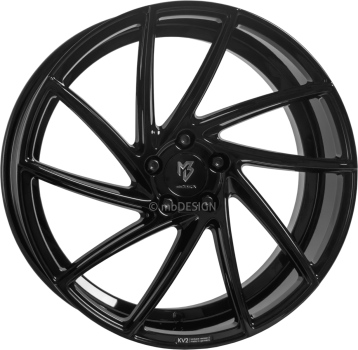 mbDESIGN KV2 - 8,5x19 ET43 - 5x112 - Glanzschwarz