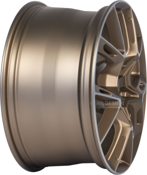 mbDESIGN KX1 - 8,5x20 ET45 - 5x112 - Bronze hell matt poliert