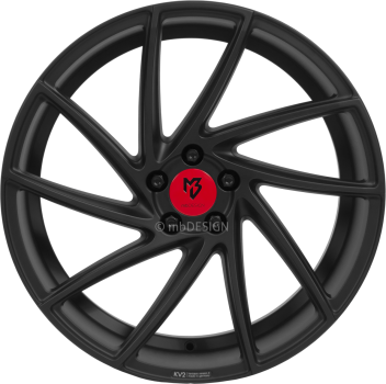 mbDESIGN KV2 - 8,5x20 ET40 - 5x115 - Schwarz stumpfmatt