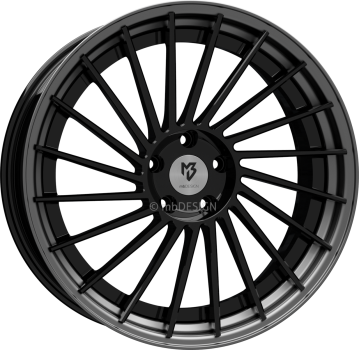 mbDESIGN VR3.2 - 9x20 ET35 - 5x112 - Glanzschwarz/Mattgrau