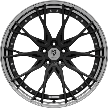 mbDESIGN KV3.2 DC - 10,5x21 ET40 - 5x120 - Schwarz stumpfmatt/Glanzschwarz poliert