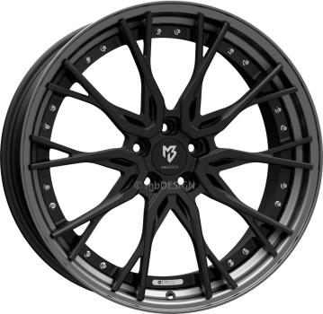 Preview: mbDESIGN KV3.2 - 9x21 ET25 - 5x112 - Schwarz stumpfmatt/Mattgrau