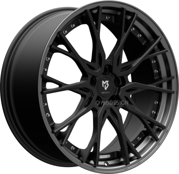 Preview: mbDESIGN KV3.2 - 9x21 ET25 - 5x112 - Schwarz stumpfmatt/Mattgrau