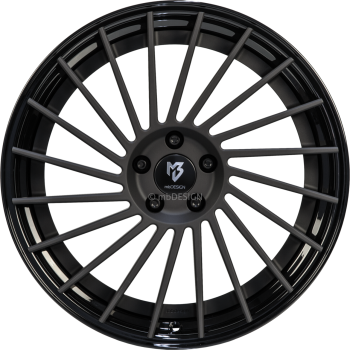 mbDESIGN VR3.2 - 9x21 ET35 - 5x112 - Schwarz stumpfmatt/Glanzschwarz