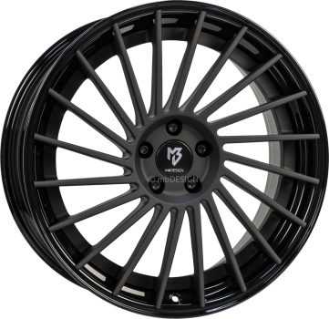 mbDESIGN VR3.2 - 9x21 ET35 - 5x112 - Schwarz stumpfmatt/Glanzschwarz