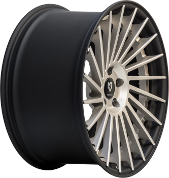 Preview: mbDESIGN VR3.2 DC - 10,5x20 ET35 - 5x120 - Champagner matt/Schwarz stumpfmatt