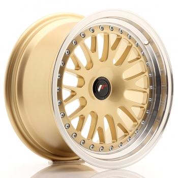 JR Wheels JR10 16x8 ET20 Gold Machined Lip