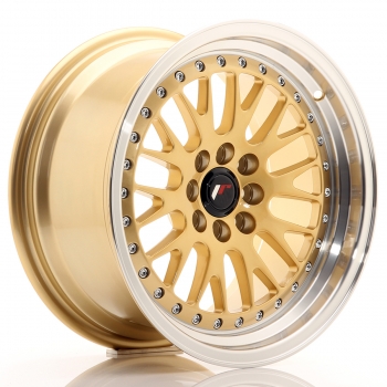 JR Wheels JR10 16x8 ET20 4x100+108 Gold Machined Lip