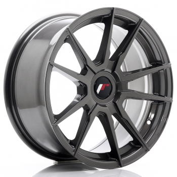 JR Wheels JR21 17x8 ET35 Hyper Gray