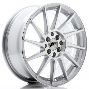 JR Wheels JR22 17x7 ET25 4x100+108 Silver Machined Face