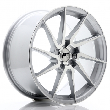JR Wheels JR36 18x9 ET20-48 Silver Brushed Face