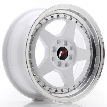JR Wheels JR6 16x7 ET35 4x100+114 White Machined Lip