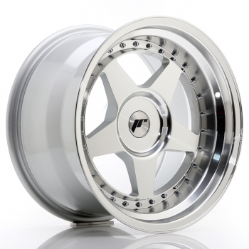 JR Wheels JR6 17x10 ET0-20 Silver Machined Face