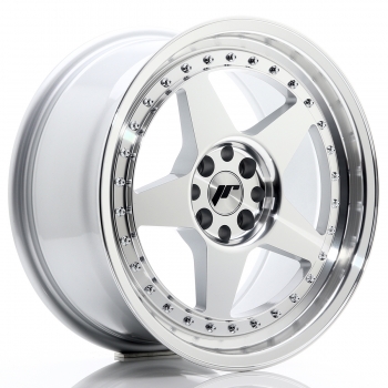 JR Wheels JR6 17x8 ET25 5x114+120 Silver Machined Face
