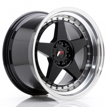 JR Wheels JR6 18x10,5 ET25 5x114,3+120 Gloss Black Machined