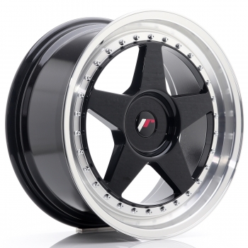 JR Wheels JR6 18x8,5 ET20-40 Gloss Black Machined