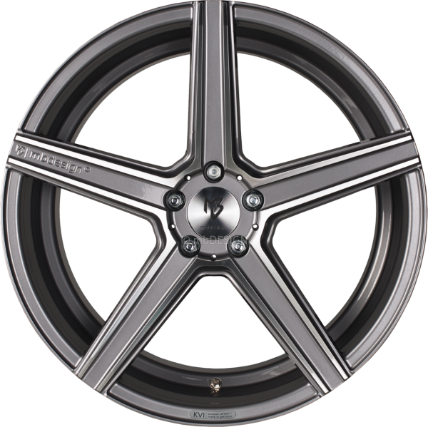 mbDESIGN KV1 - 9x20 ET25 - 5x112 - Glanzgrau poliert