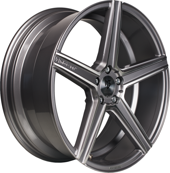 mbDESIGN KV1 - 9x20 ET25 - 5x112 - Glanzgrau poliert