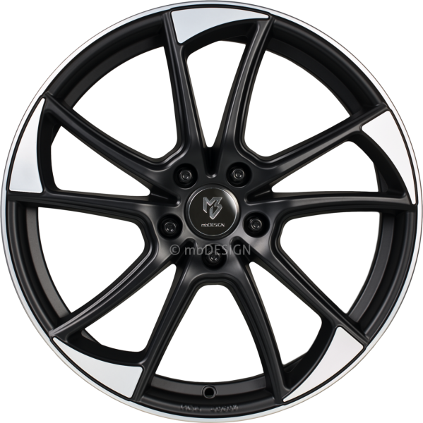 mbDESIGN mb1 - 7,5x19 ET45 - 5x120 - Mattschwarz poliert