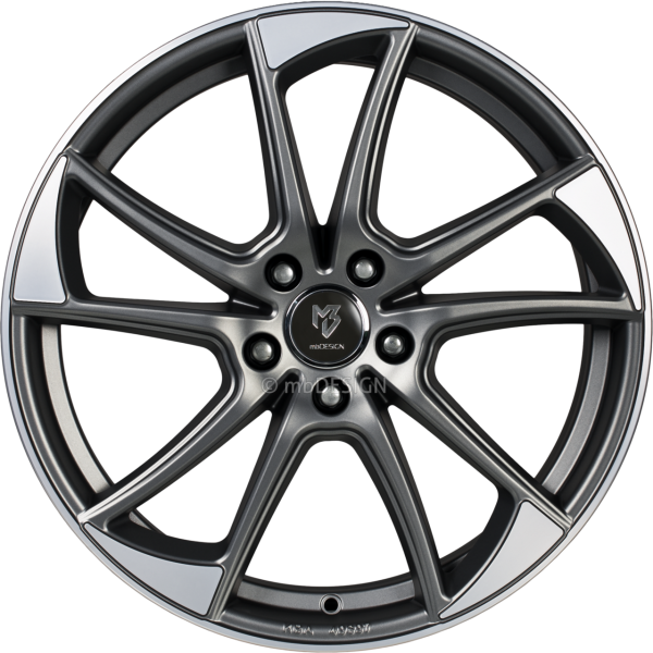 mbDESIGN mb1 - 7,5x19 ET33 - 5x112 - Mattgrau poliert