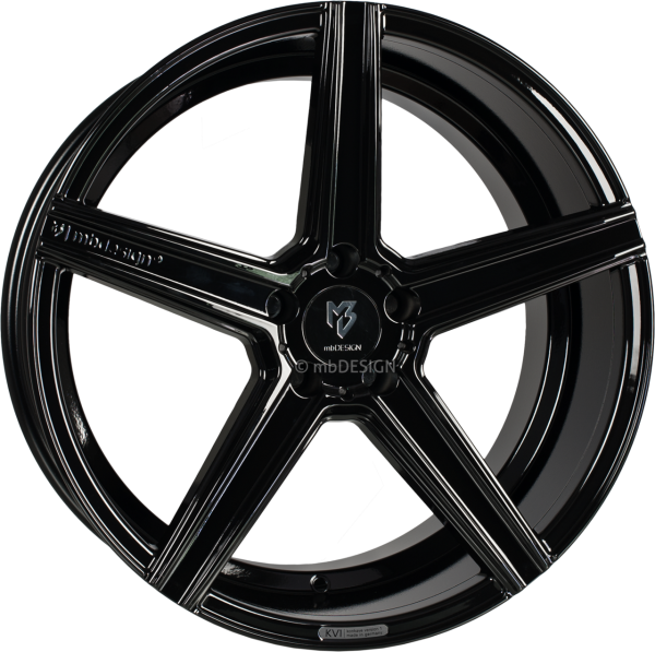 mbDESIGN KV1 - 10x22 ET35 - 5x112 - Glanzschwarz