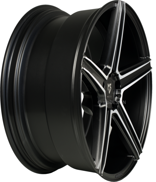 mbDESIGN KV1 - 9x20 ET42 - 5x120 - Mattschwarz poliert