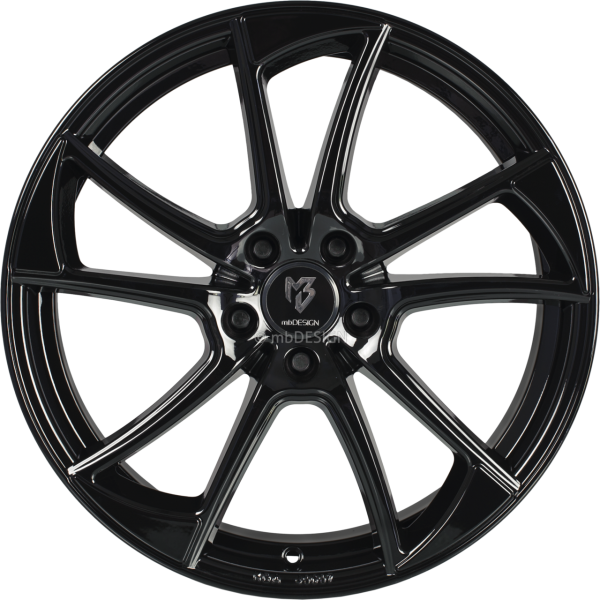 mbDESIGN mb1 - 7,5x19 ET40 - 5x112 - Glanzschwarz