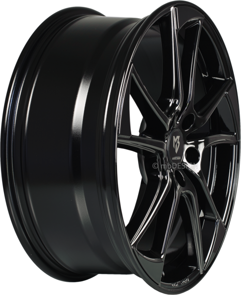 mbDESIGN mb1 - 7,5x19 ET40 - 5x112 - Glanzschwarz