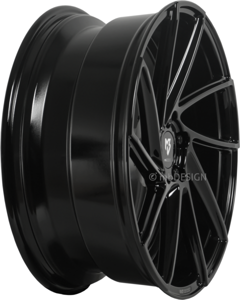 mbDESIGN KV2 - 8,5x19 ET43 - 5x112 - Glanzschwarz