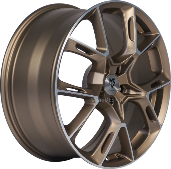 mbDESIGN KX1 - 8,5x20 ET45 - 5x112 - Bronze hell matt poliert