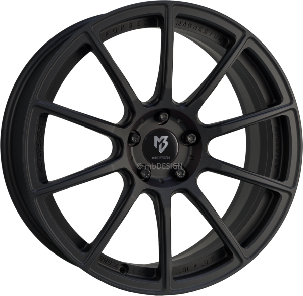 mbDESIGN MF1 - 8,5x19 ET40 - 5x114,3 - Schwarz stumpfmatt