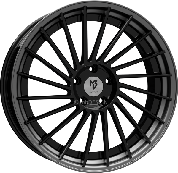 mbDESIGN VR3.2 - 9x20 ET35 - 5x112 - Glanzschwarz/Mattgrau