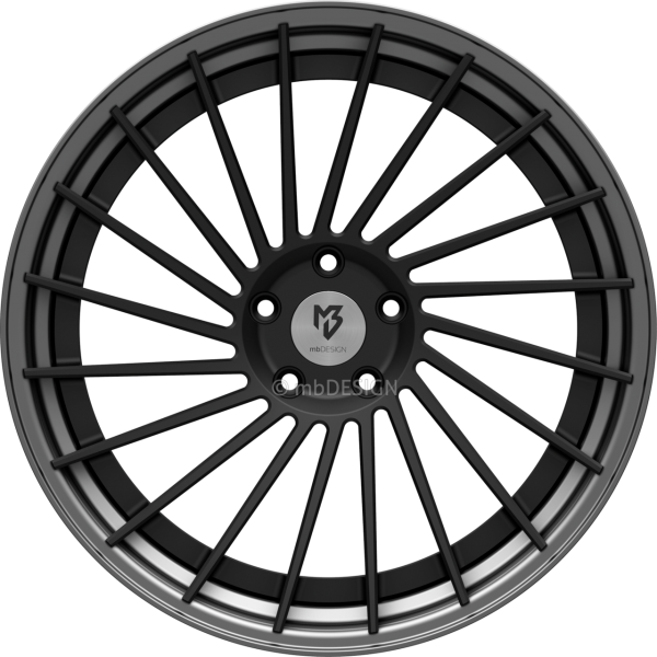 mbDESIGN VR3.2 DC - 10,5x20 ET33 - 5x112 - Schwarz stumpfmatt/Mattgrau
