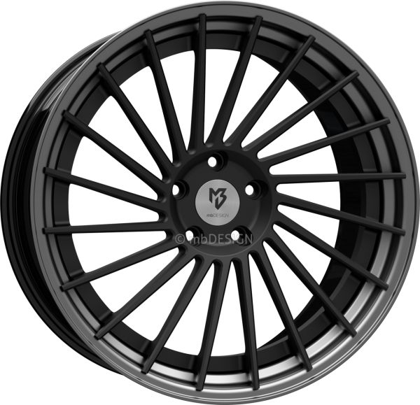 mbDESIGN VR3.2 DC - 10,5x20 ET33 - 5x112 - Schwarz stumpfmatt/Mattgrau