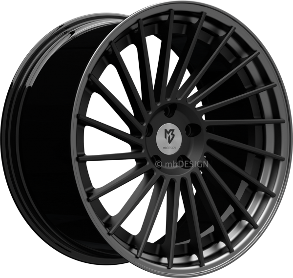 mbDESIGN VR3.2 DC - 10,5x20 ET33 - 5x112 - Schwarz stumpfmatt/Mattgrau