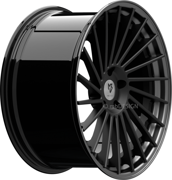 mbDESIGN VR3.2 DC - 10,5x20 ET33 - 5x112 - Schwarz stumpfmatt/Mattgrau